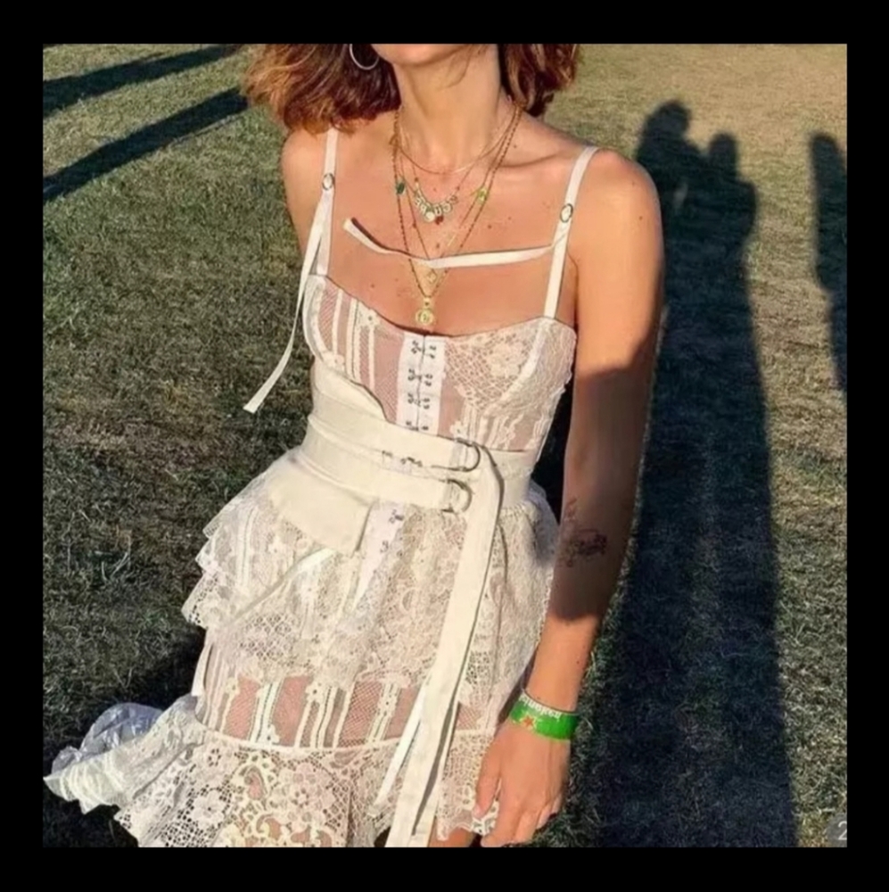 High Low Sea Cave Corset Dress - Picture 5 of 5